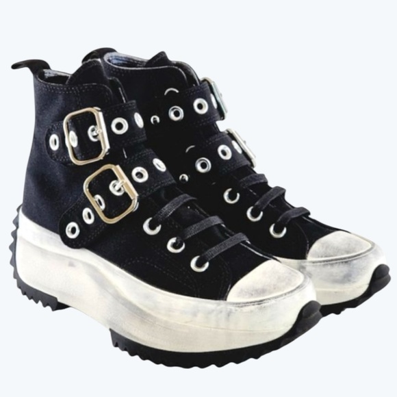 Converse Shoes - Converse Run Star Hike Platform Sneakers 9.5 Black Canvas Chuck Taylor Shoes​